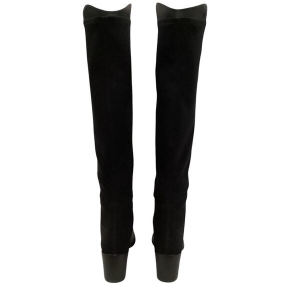 Stuart Weitzman City Block Boot Nappa Leather Over The Knee Boot In Black Size 7 - Picture 12 of 14